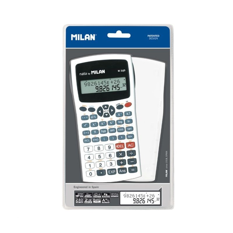 Machine à calculer scientifique M240 blister Milan