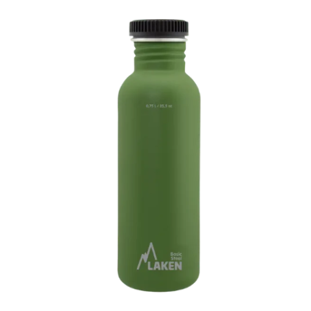 Gourde 750ml Basic Steel PLAIN LAKEN