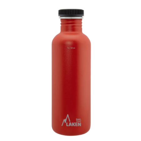 Gourde 1000ml Basic Steel PLAIN LAKEN