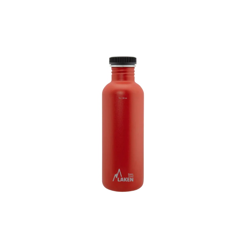 Gourde 1000ml Basic Steel PLAIN LAKEN