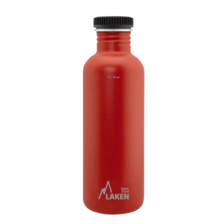 Gourde 1000ml Basic Steel PLAIN LAKEN