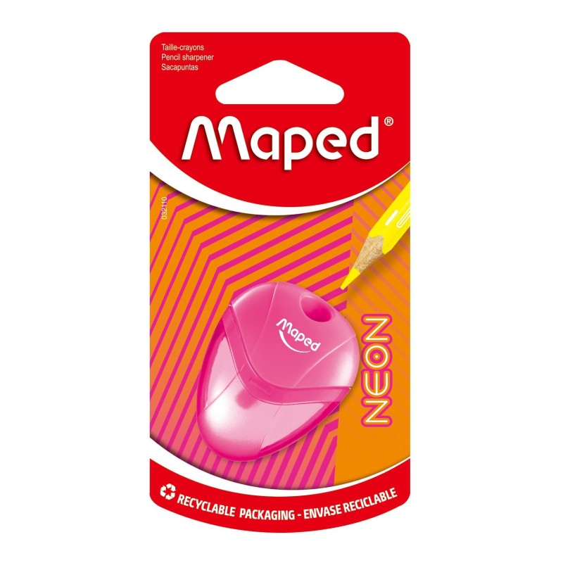 Taille Crayon 1 trou blister IGLOO NEON MAPED