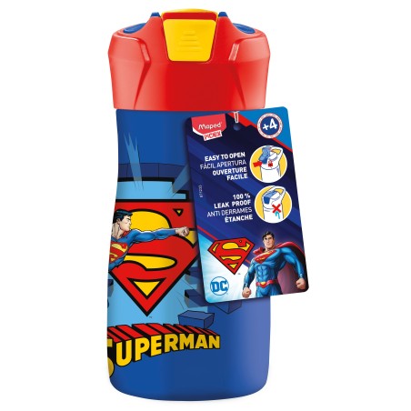 Bouteille en acier inoxydable 430ml SUPERMAN MAPED