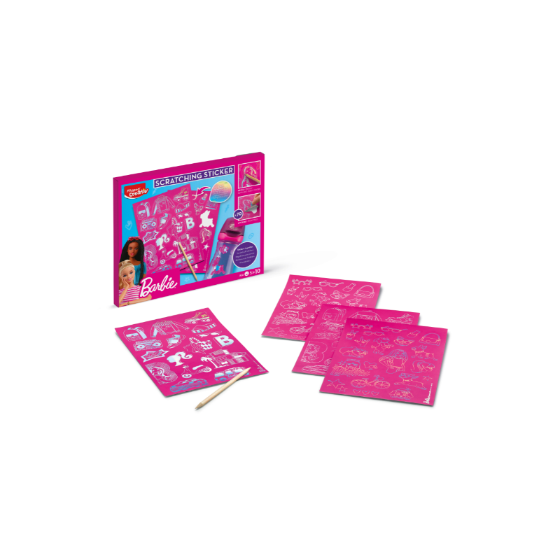 SCRATCH STICKERS - LICENCE BARBIE