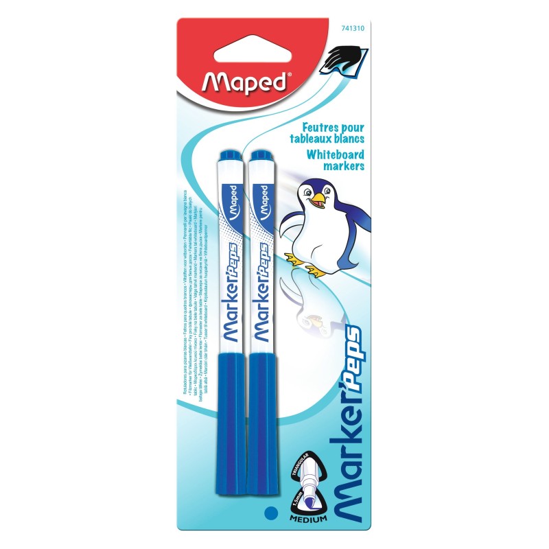 Marqueur pour tableau blanc ogive (blister 2) Maped