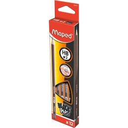 Crayon graphite black'Peps HB MAPED