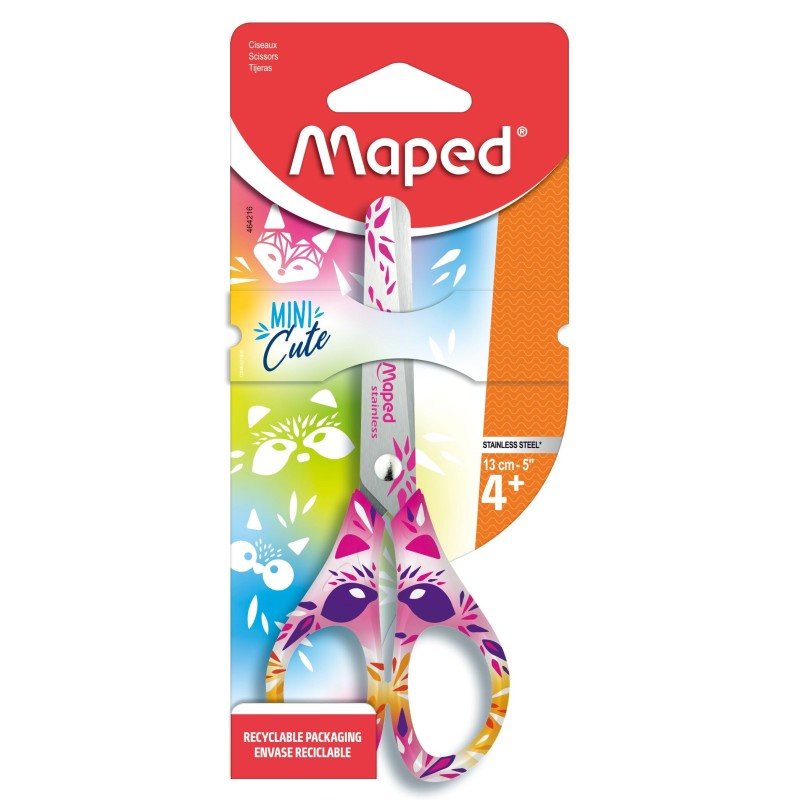 Ciseaux écolier 13 cm MINI CUTE KIDS on card Maped