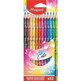 Crayon de couleur 18cm et 12cl MINI CUTE Maped