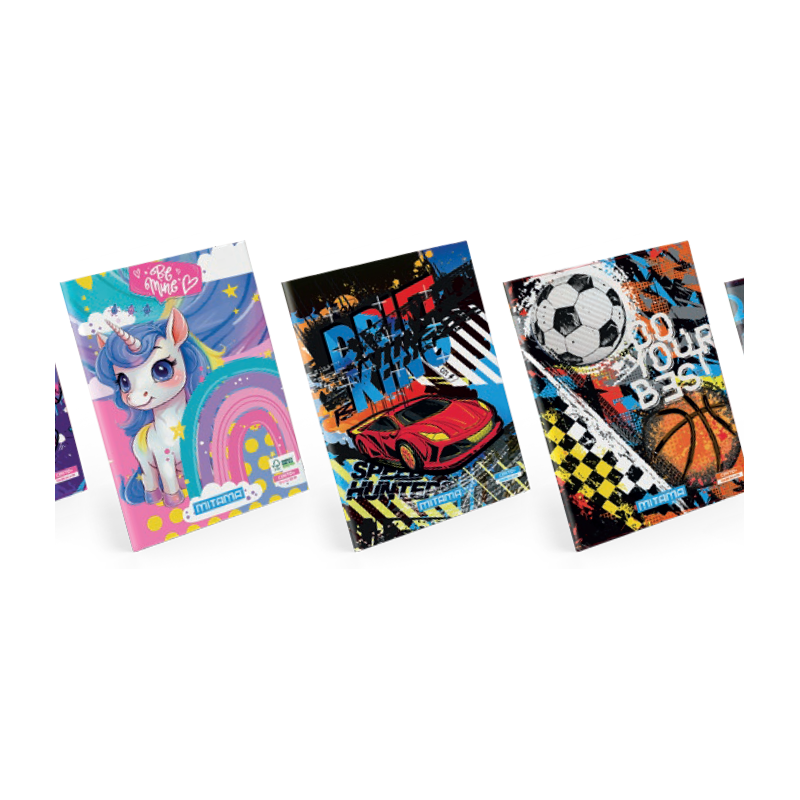 Cahier A4 ligné 106p 100g fantasy Ass MITAMA