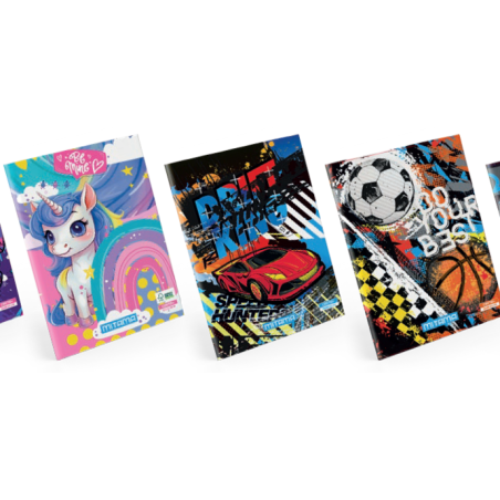 Cahier A4 ligné 106p 100g fantasy Ass MITAMA