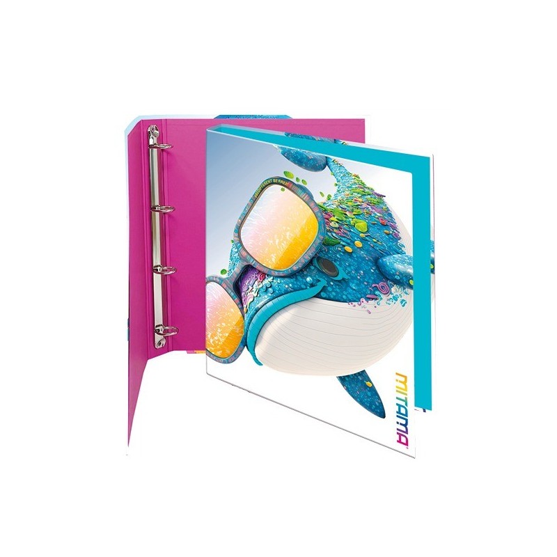 Classeur 4 anneaux A4 ANIMALS MITAMA