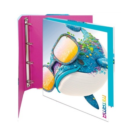 Classeur 4 anneaux A4 ANIMALS MITAMA