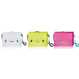 Cartable en plastique 38x27x8 avec déco stickers MITAMA