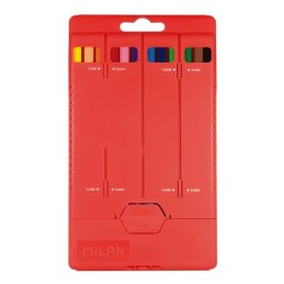 Crayon de couleur 18cm et 12cl triangulaire 231 bte plast milan