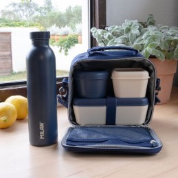 Sac à repas isotherme av 3btes aliment.3,5L BLEU MILAN