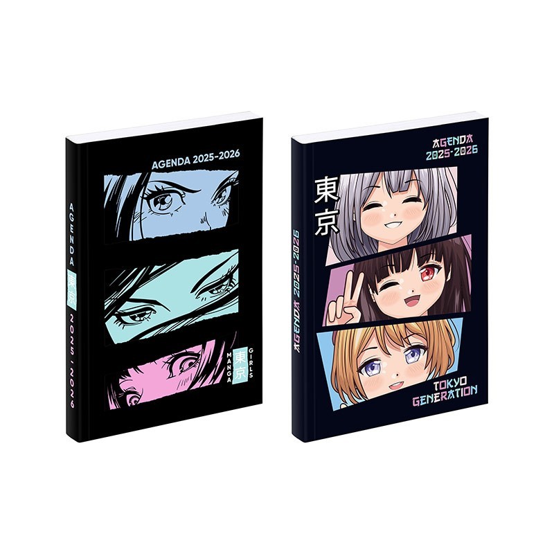 Agenda scolaire MANGA GIRL mi-08-25 au mi -07-26 VIQUEL