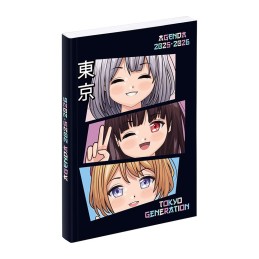 Agenda scolaire MANGA GIRL mi-08-25 au mi -07-26 VIQUEL