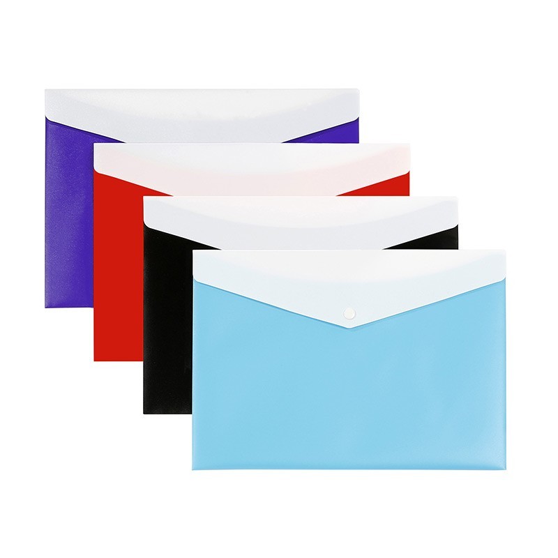 Pochette enveloppe A4 à pression polypro VIQUEL