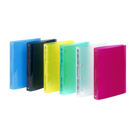 Classeur souple A4 DOS 3,5CM 4 anneaux PP Propyglass VIQUEL