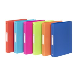 Classeur souple A4 MAXI DOS 4CM 4 anneaux PP - FEEL'EASY VIQUEL