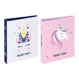 Classeur  A4 DOS 5CM CARTON - MAGICAL UNICORN