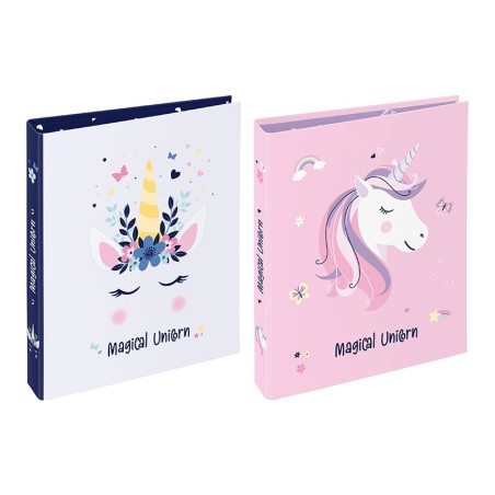Classeur  A4 DOS 5CM CARTON - MAGICAL UNICORN