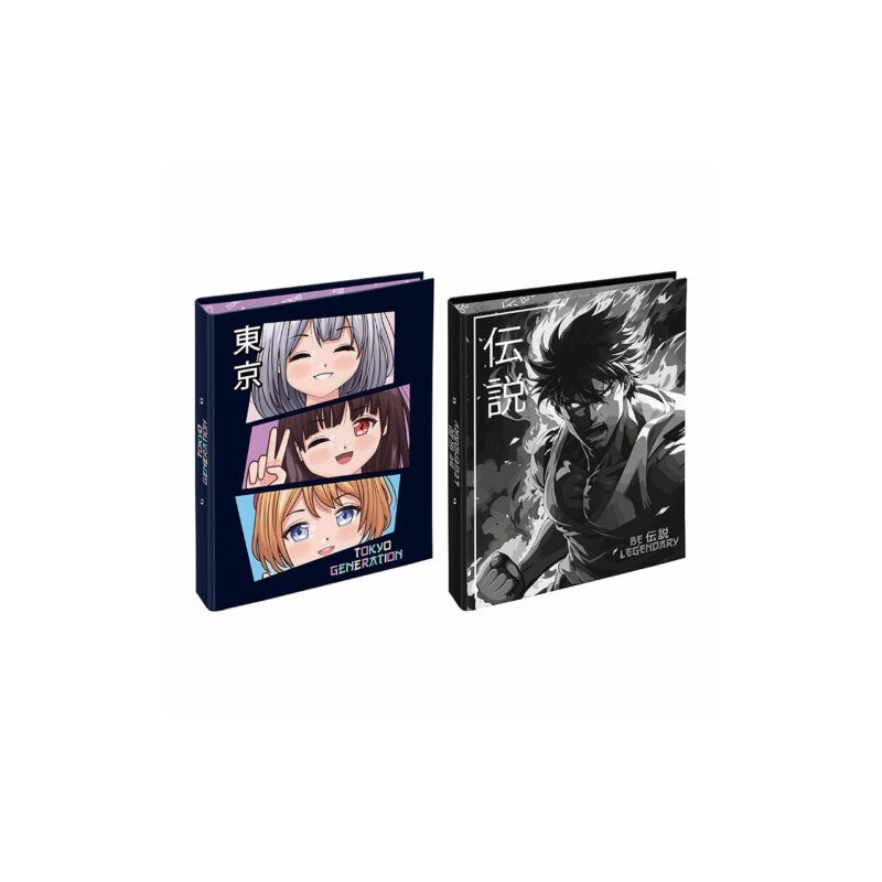 Classeur A4 DOS 5CM CARTON - MANGA VIQUEL