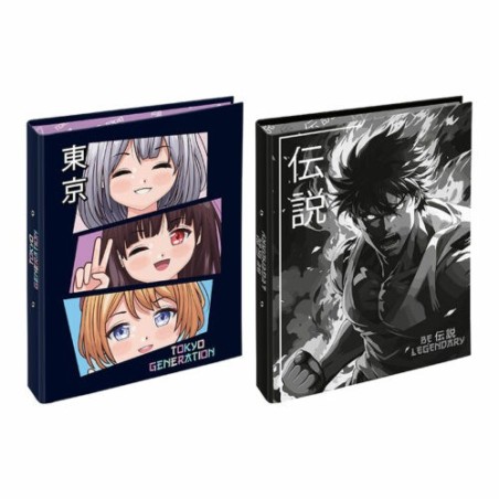 Classeur A4 DOS 5CM CARTON - MANGA VIQUEL