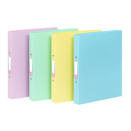 Classeur souple 2 anneaux A4 dos 3,5cm PP RAINBOW PASTEL