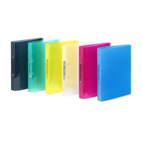 Classeur souple 2 Anneaux A4 dos 3,5cm PP PROPYGLASS