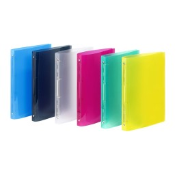 Classeur souple 4 Anneaux A4 dos 2,5cm PP PROPYGLASS