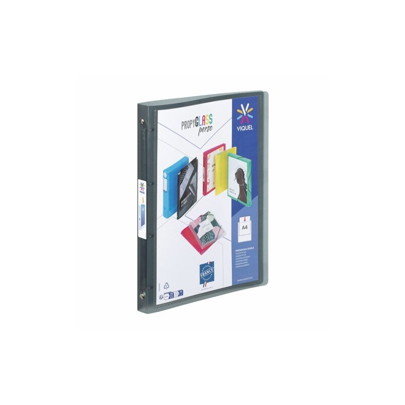 Classeur souple 4 Anneaux A4 personnalisable dos 2,5cm PP PROPYGLASS