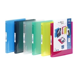 Classeur souple 4 Anneaux A4 personnalisable dos 2,5cm PP PROPYGLASS
