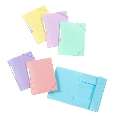 Chemise à élastique 3 rabats PP RAINBOW PASTEL