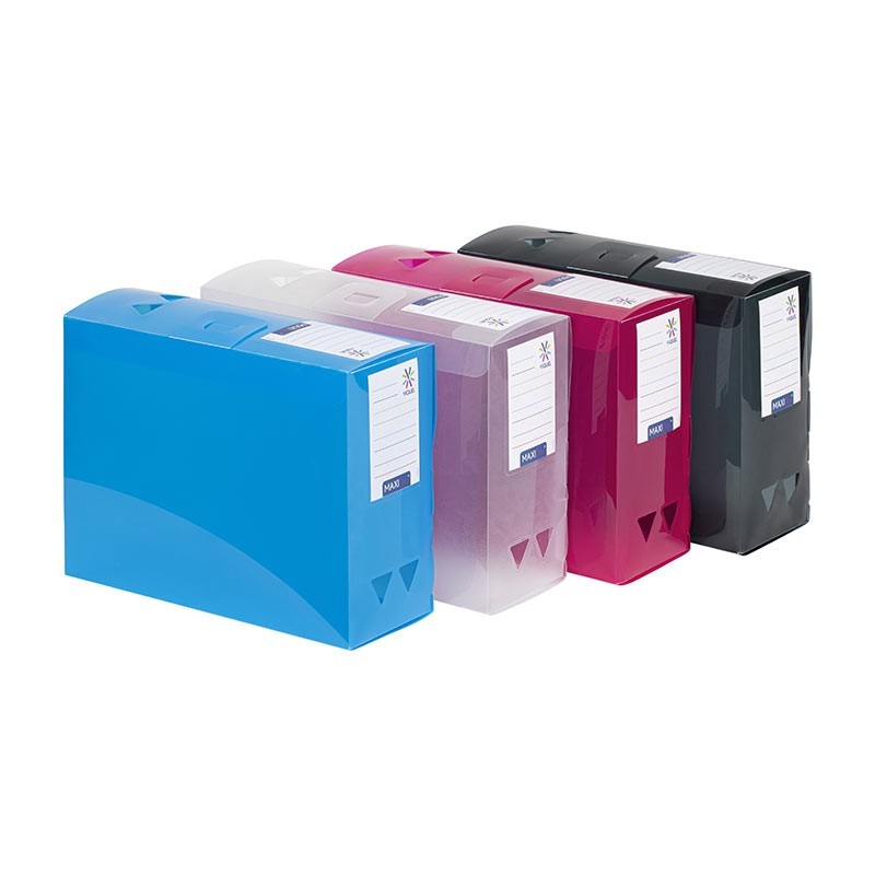 Boite de classement MAXIDOC A4 dos 12cm PP PROPYGLASS