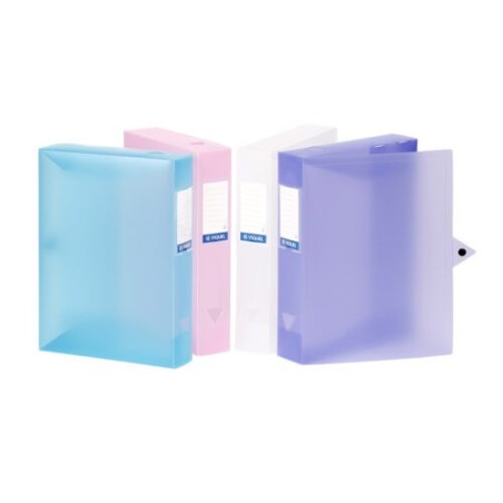 Boite de classement à pression dos 6cm A4 PP PROPYSOFT