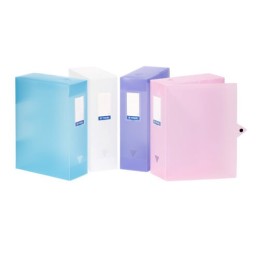 Boite de classement à pression dos 10cm A4 PP PROPYSOFT