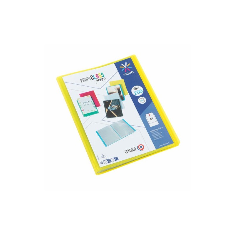 Porte vues personnalisable A4 PP PROPYGLASS