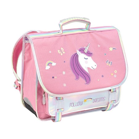 Cartable Rose - LICORNE VIQUEL