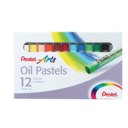 Crayon de couleur pastel à l'huile 12cl PENTEL