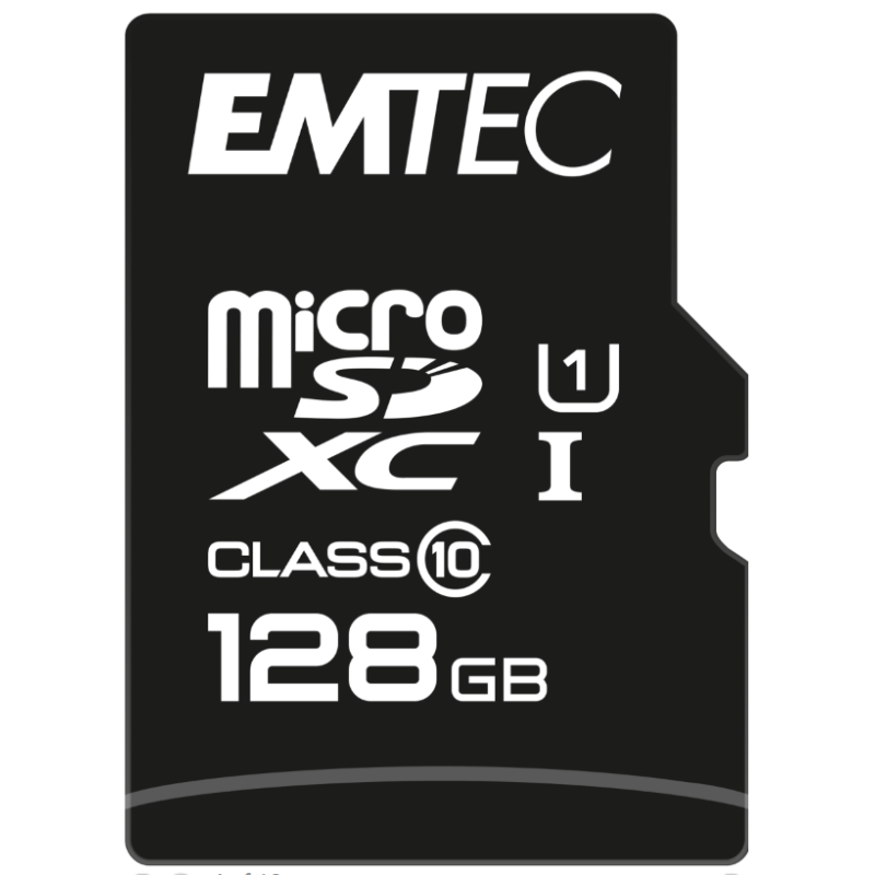 Memory card Micro SDHC 128GB Class 10 Gold + EMTEC