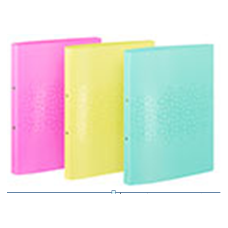 Classeur souple A4 dos 2,5cm PP TONIC FLOWERS