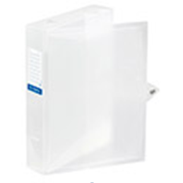 Boite de classement A4 dos 6cm INCOLORE PP PROPYGLASS