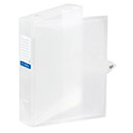 Boite de classement A4 dos 6cm INCOLORE PP PROPYGLASS