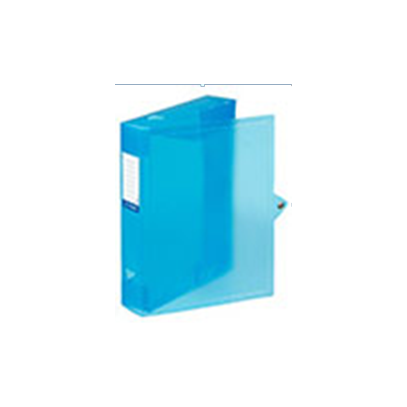 Boite de classement A4 dos 6cm bleu PP PROPYGLASS