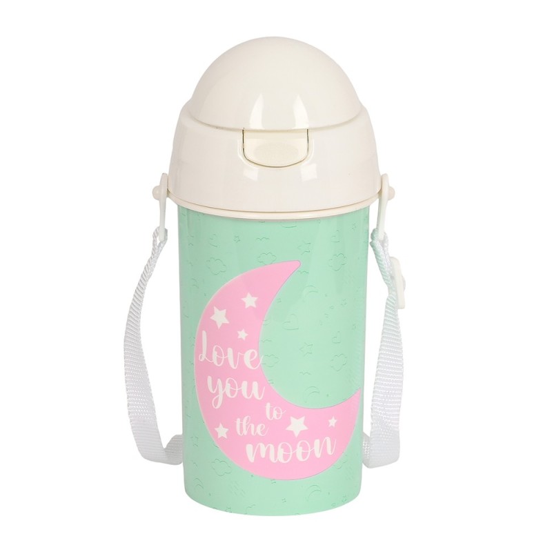 Gourde avec corde 500 ml ouverture auto bLACKFIT Moon