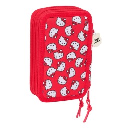 Trousse triple  REMPLI 37 PCS HELLO KITTY "ICONIQUE"  SAFTA