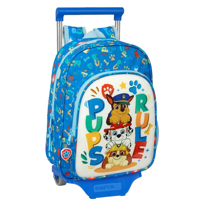 Sac à dos Small 185 avec Trolley 705 PAW PATROL "PUPS RULE" SAFTA