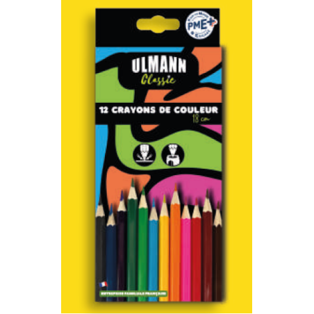 Crayon de couleur 18cm 12cl Classic Ulmann