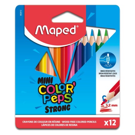Crayon de couleur 9cm et 12cl Colorpeps STRONG Maped